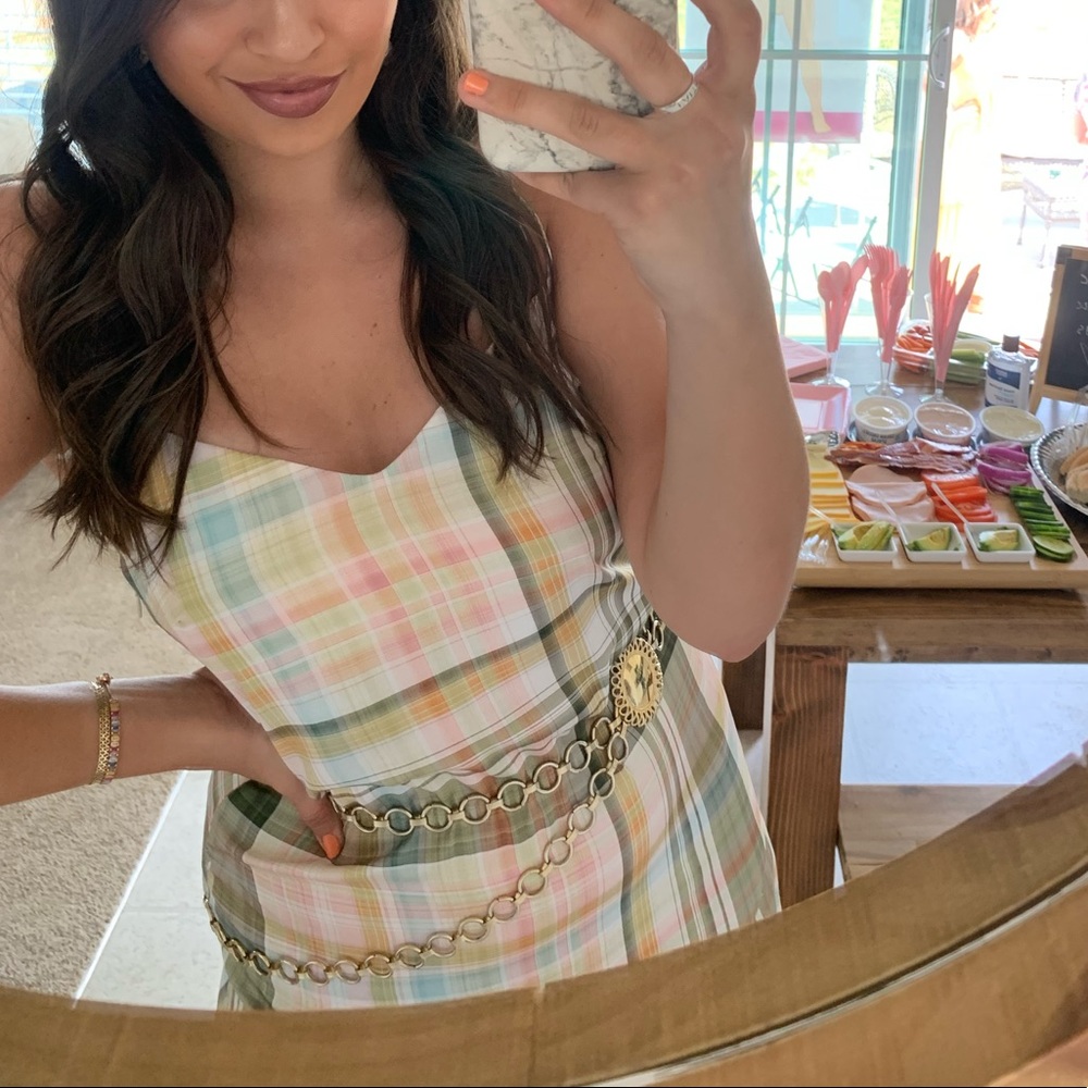 Zara plaid dress
